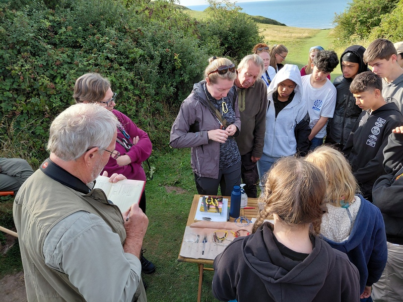 Bird ringing with the Action for Conservation group