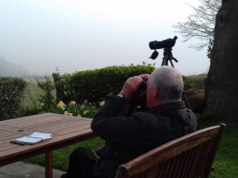 Cliff Dean on the Back Garden Bird Race
