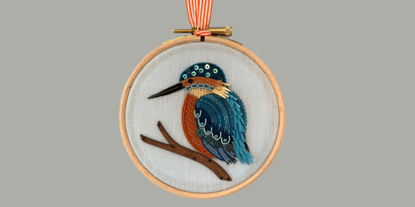 Embroidery Kingfisher (c) Becky Hogg