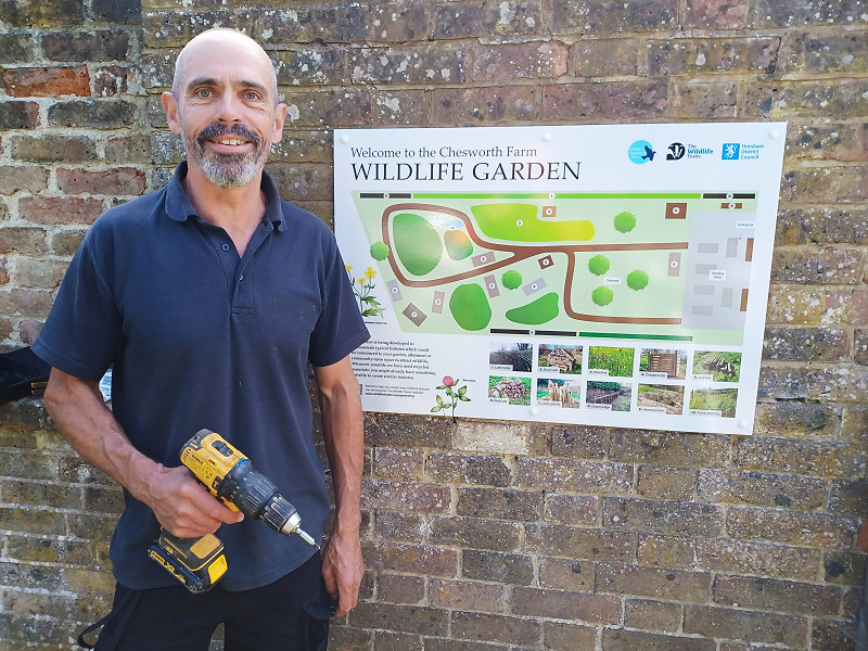 Horsham locals transform NEW Wildlife Garden at Chesworth Farm, Horsham