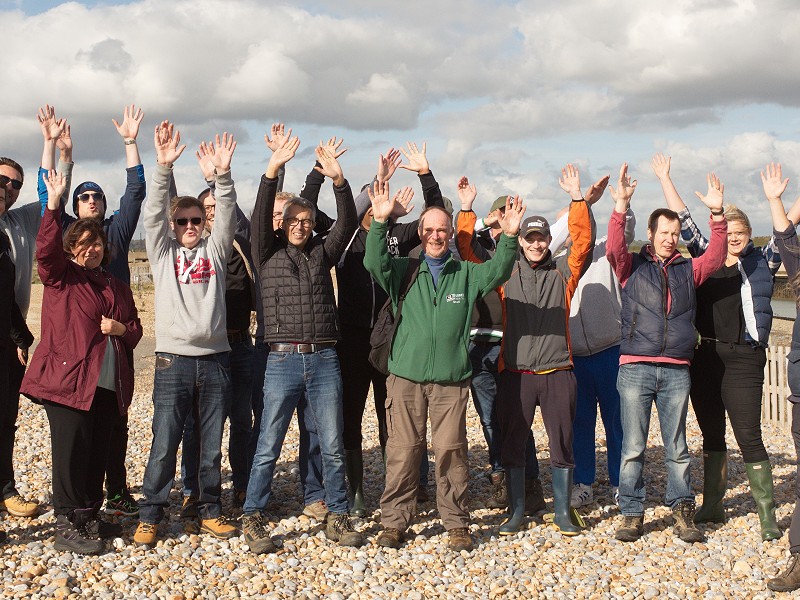 Waitrose volunteer day at Rye Harbour