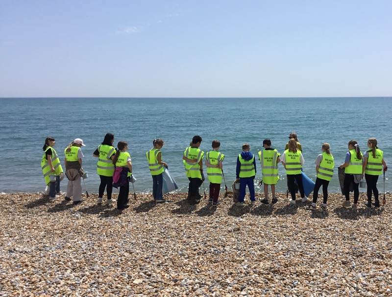 Children on the beach at Rye © Brede Primary