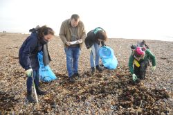 Making a difference - beach clean volunteers