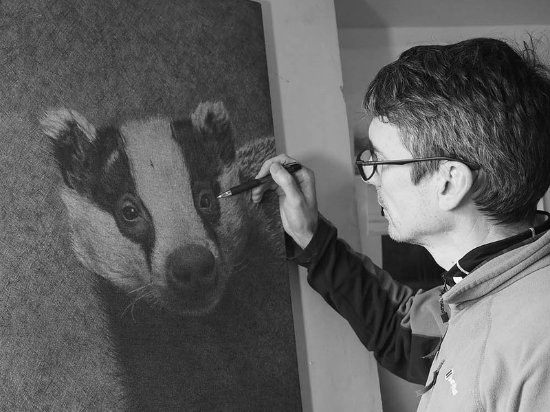 Cy Baker - artist in residence at Rye Harbour