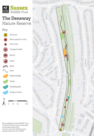 Map of The Deneway Nature Reserve