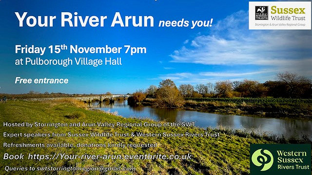 Talk - Your River Arun Needs You! - Pulborough Village Hall (15/11/24)