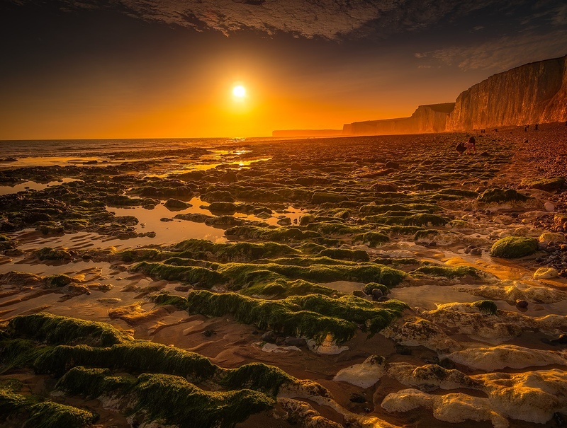 Sunset at Birling Gap